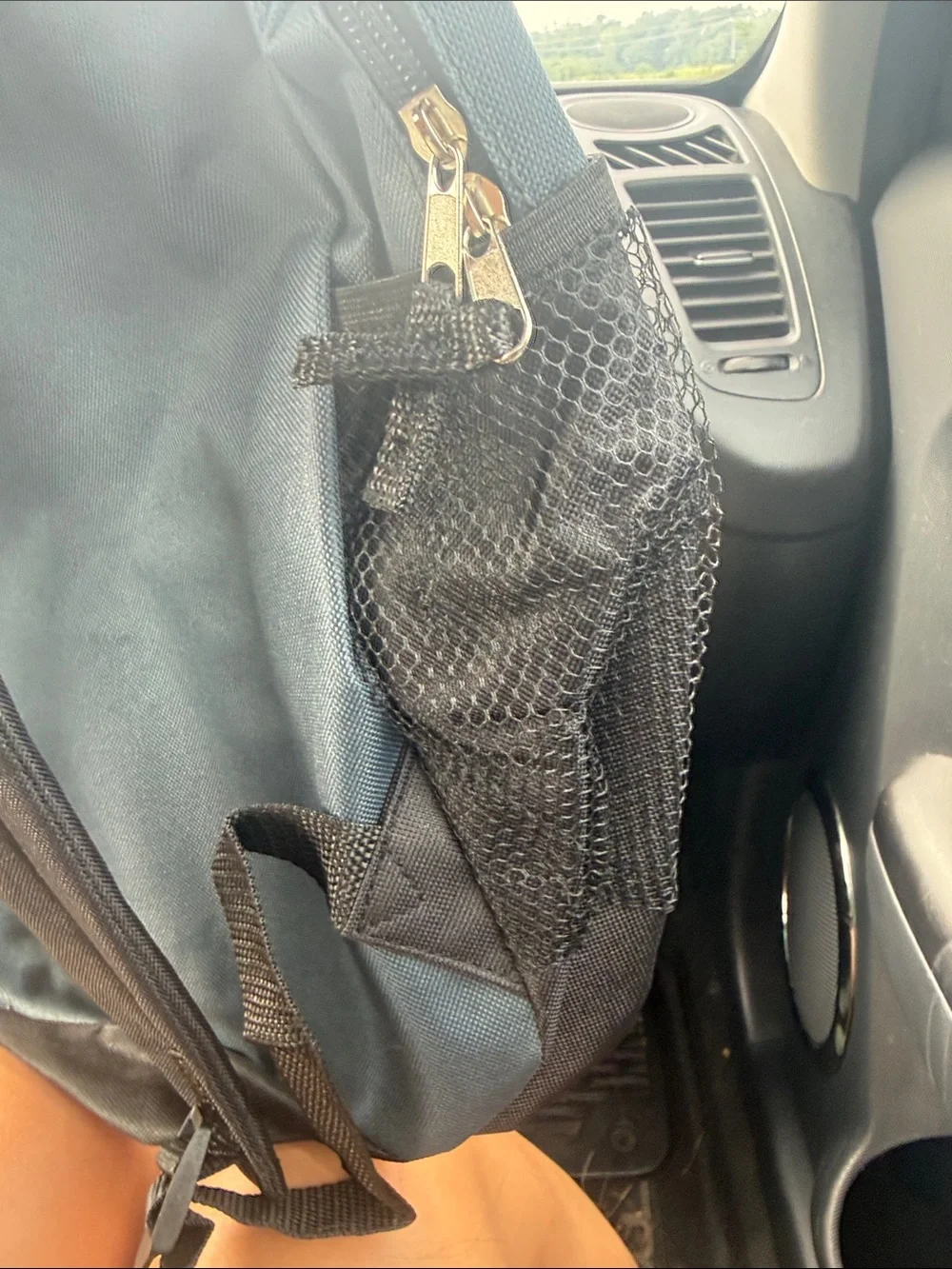 Gray and Bright Green 17-Inch Backpack NWT